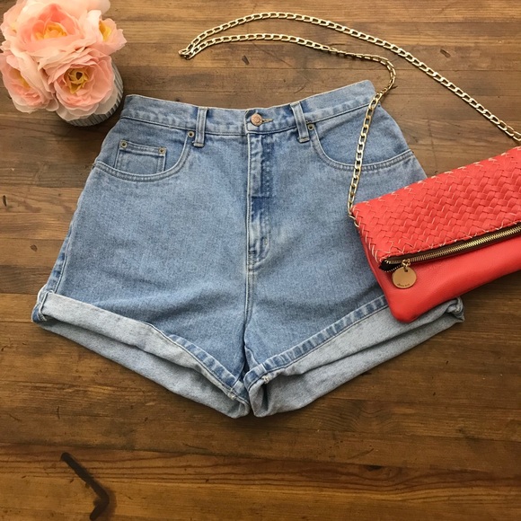 Halston Heritage Pants - Halston Heritage VTG High Waist Mom Jean Shorts D